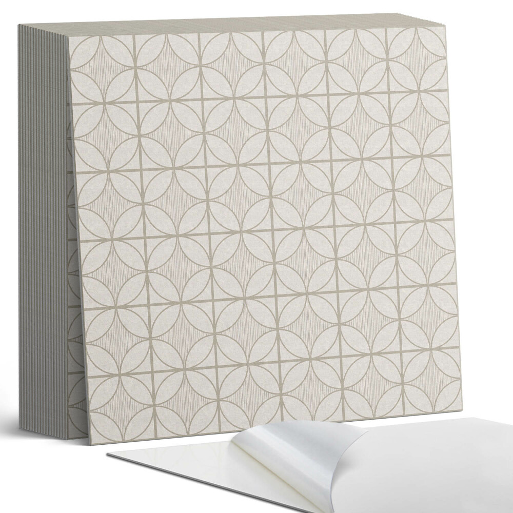 Plăci din PVC autoadezive Model rotund în stil geometric