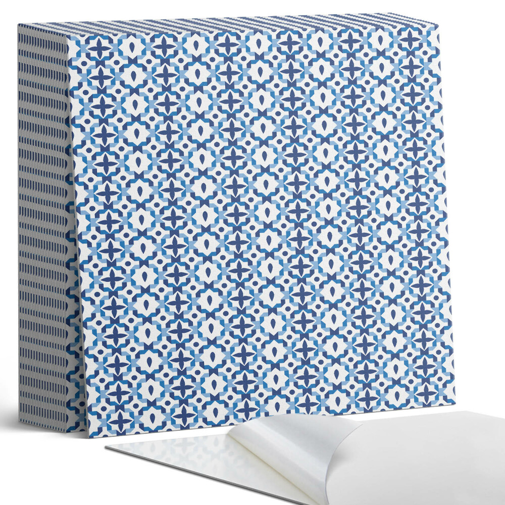 Plăcile de vinil Motiv floral în geometrie