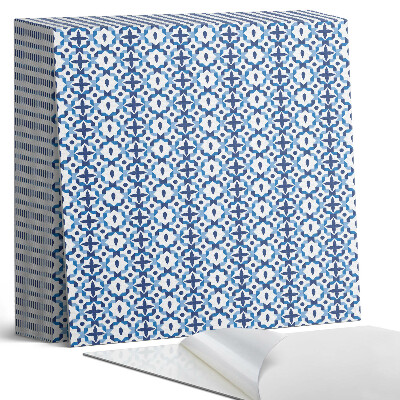 Plăcile de vinil Motiv floral în geometrie