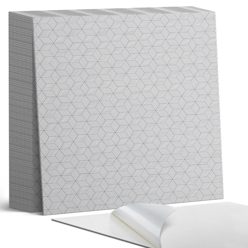 Plăci de vinil autoadezive Frunze hexagonale într-un stil dinamic