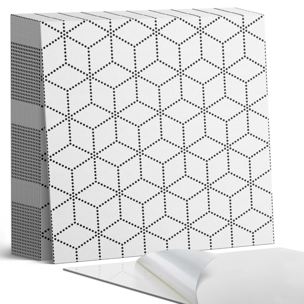 Plăci din PVC autoadezive Motiv hexagonal cu puncte