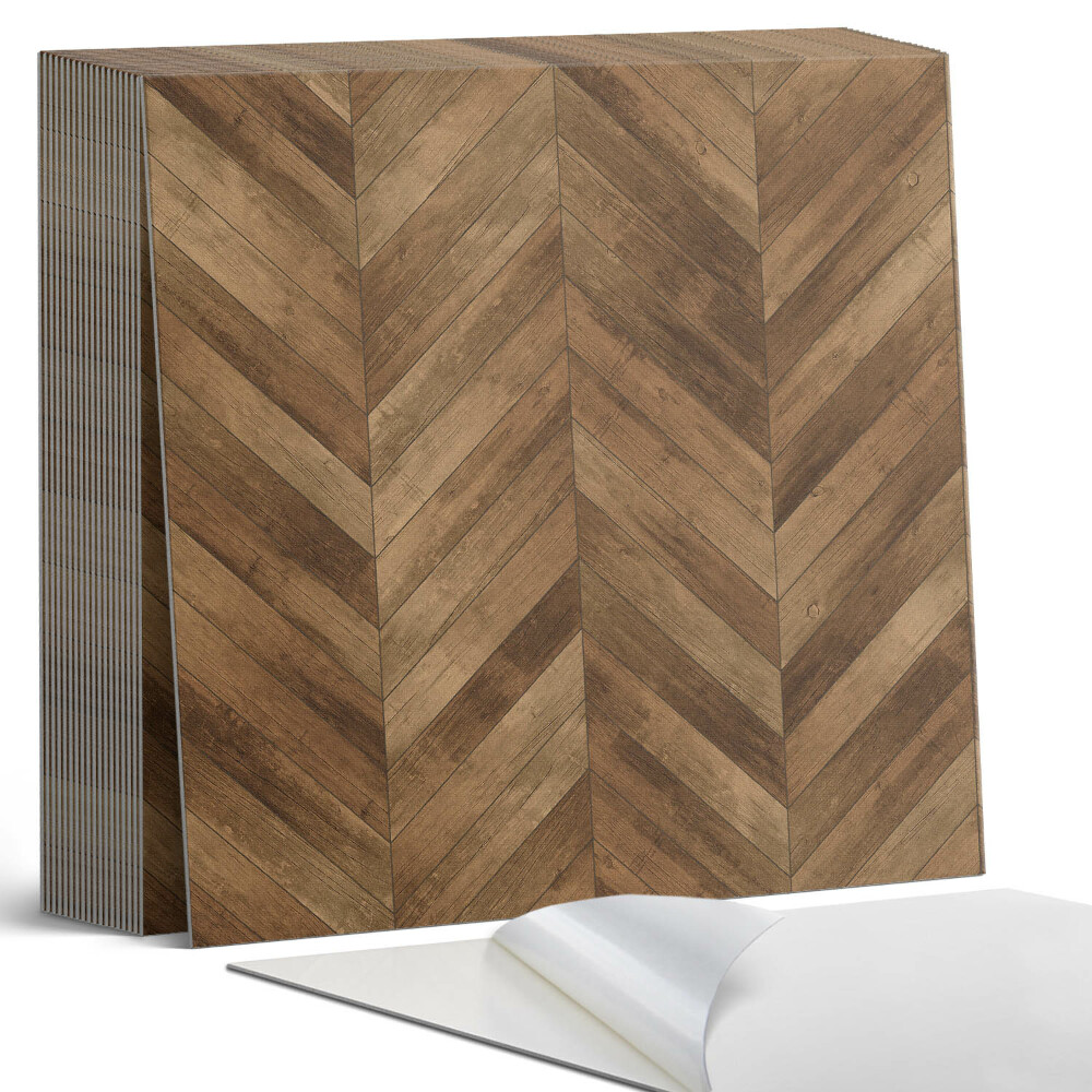 Plăci din PVC autoadezive Model de scânduri în spic de hering