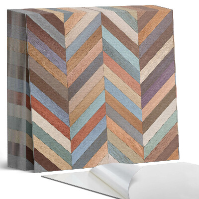 Plăci de vinil autoadezive Model de hering în stil lemnos