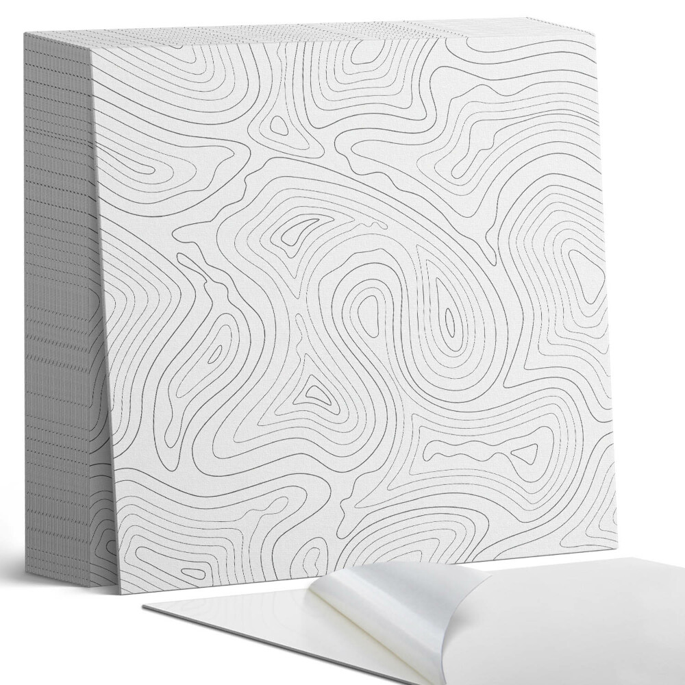 Plăci din PVC autoadezive Modele de linii abstracte ondulate