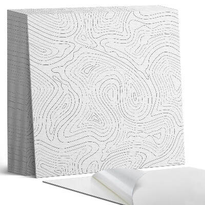 Plăci din PVC autoadezive Modele de linii abstracte ondulate