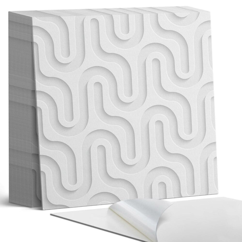 Plăci din PVC autoadezive Unde 3D stratificate