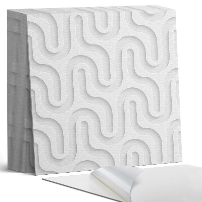 Plăci din PVC autoadezive Unde 3D stratificate