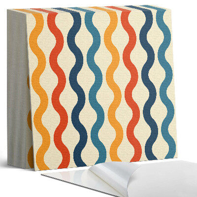 Plăci de vinil autoadezive Valuri ritmice într-un aranjament armonios