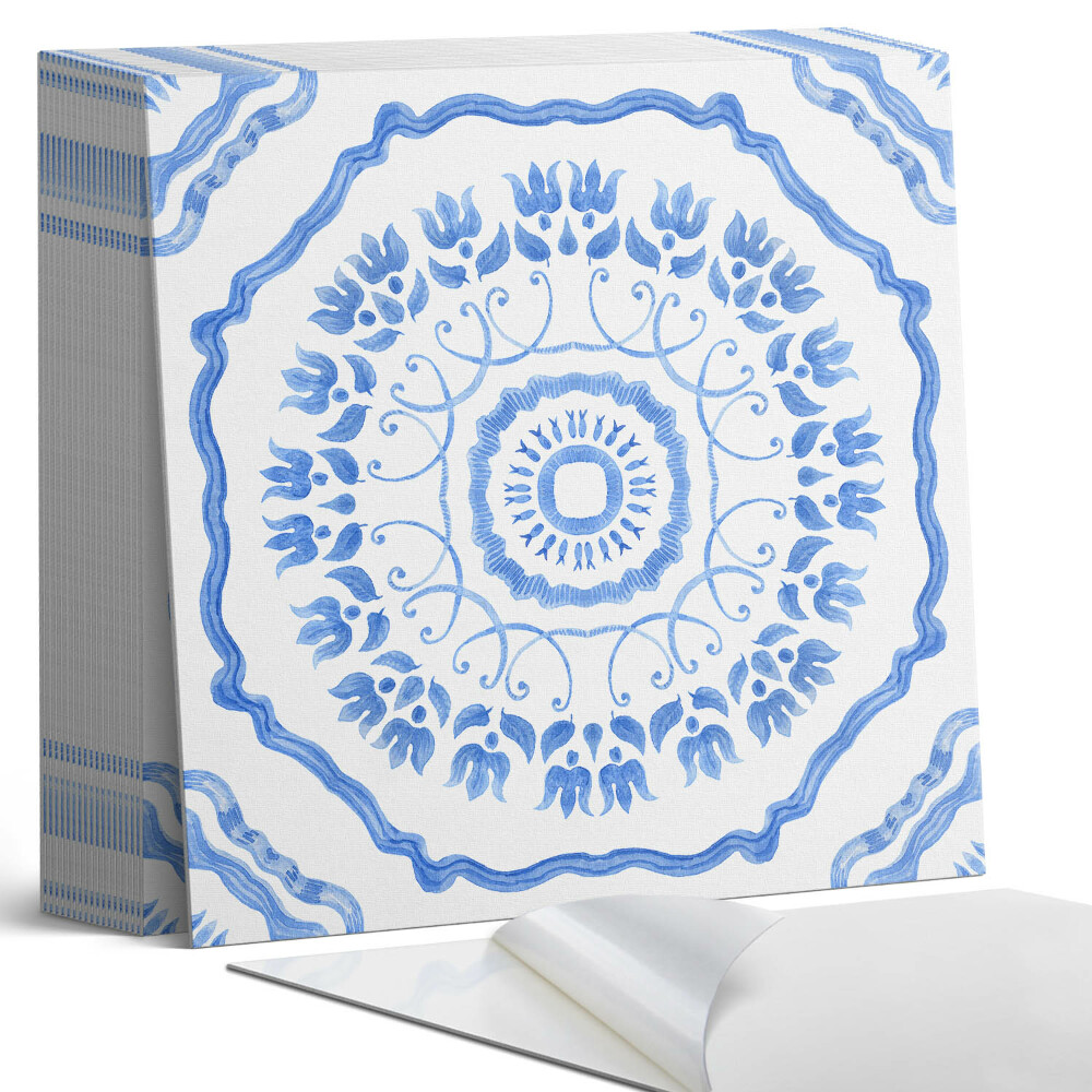 Plăci de vinil autoadezive Model floral într-un cerc