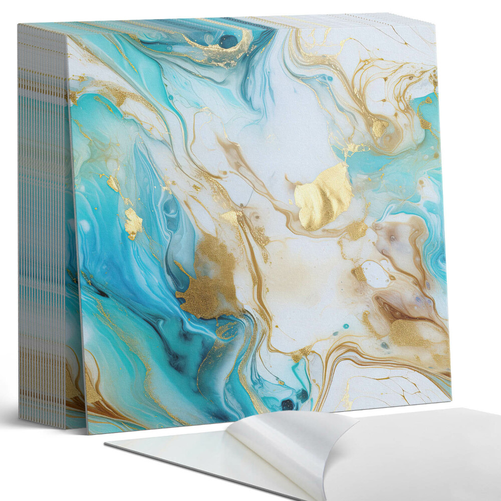 Plăci de vinil autoadezive Valuri și pete într-un stil abstract