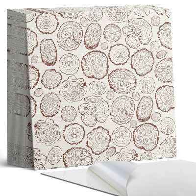 Plăci de vinil autoadezive Inelele copacilor