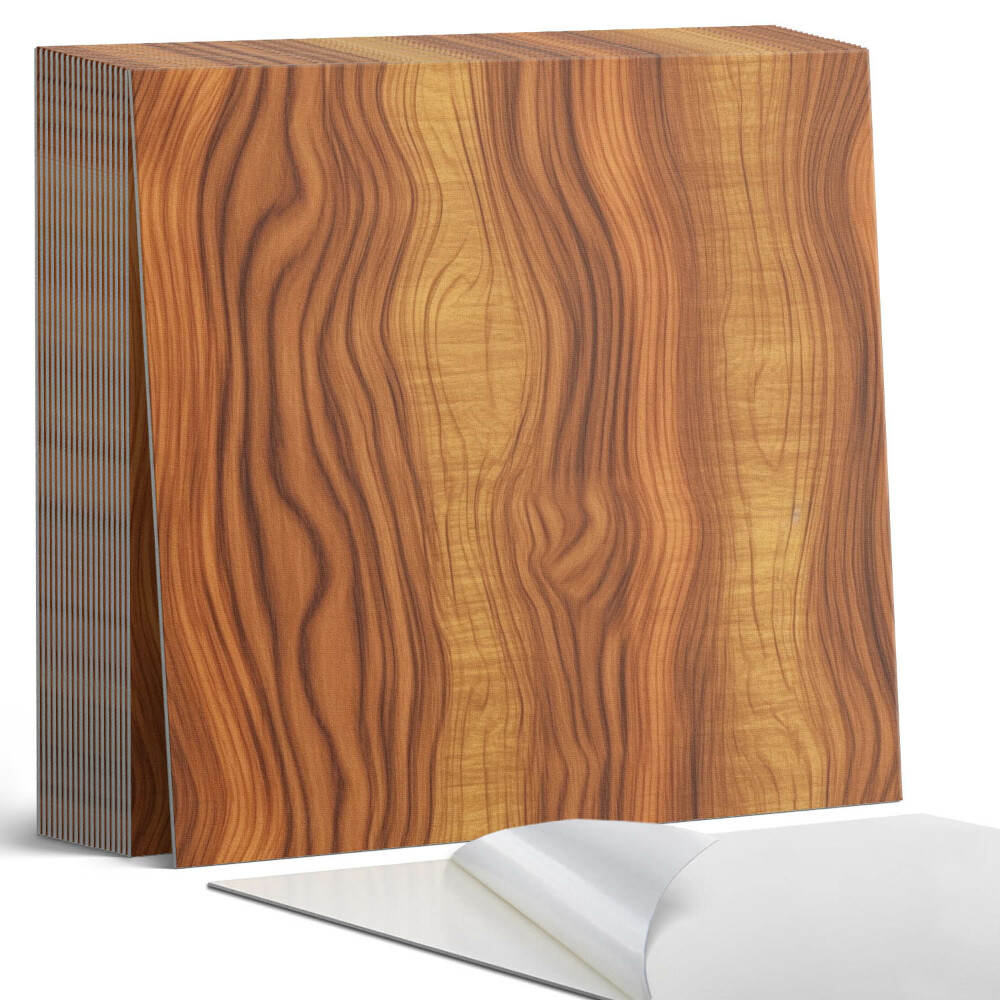 Plăcile de vinil Model ondulat de lemn