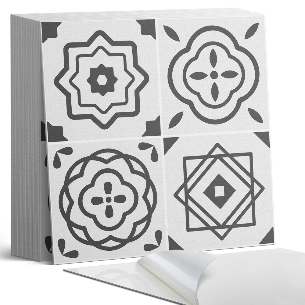 Plăci din PVC autoadezive Modele geometrice în forme pătrate