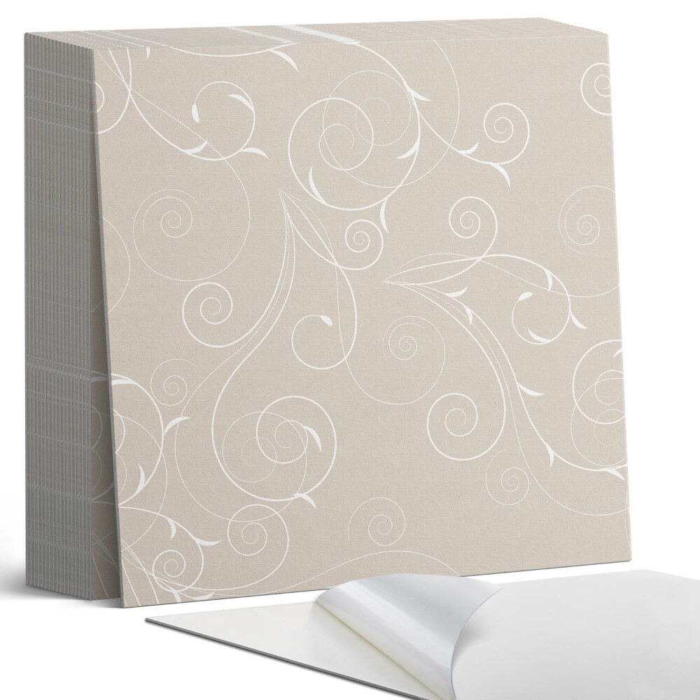 Plăci de vinil autoadezive Modele subtile de spirală și frunze