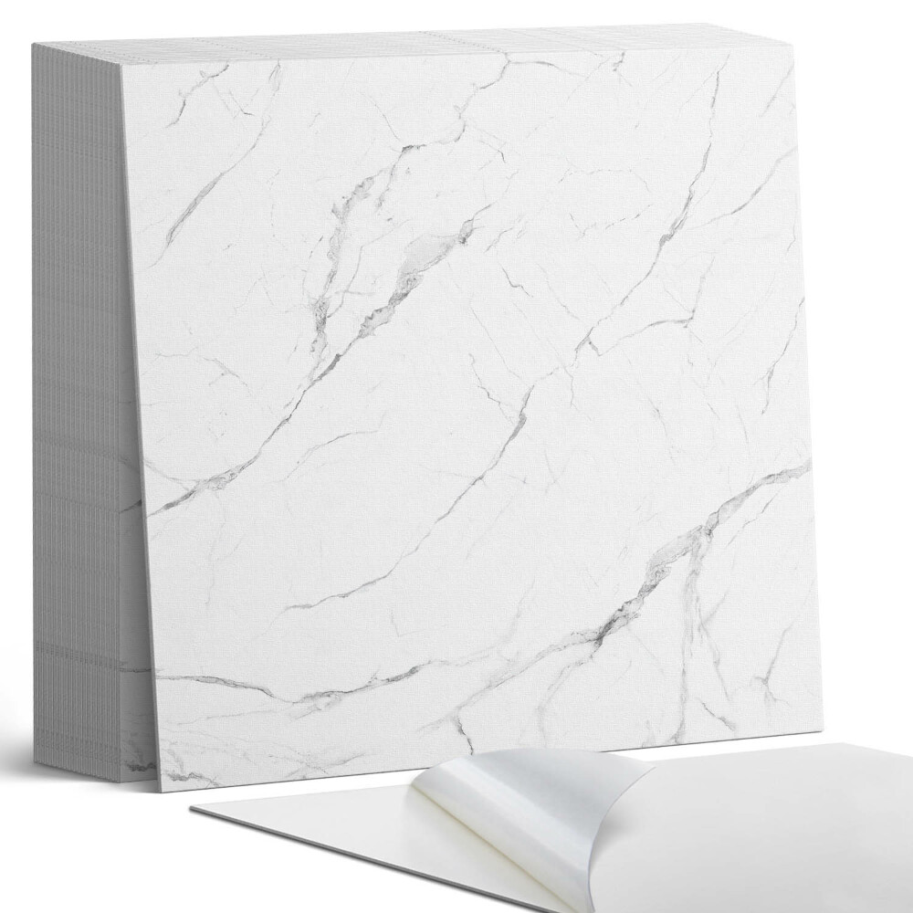 Plăci din PVC autoadezive Model de marmură cu vene delicate