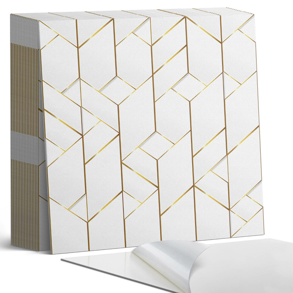 Plăcile de vinil Linii elegante într-un aranjament geometric