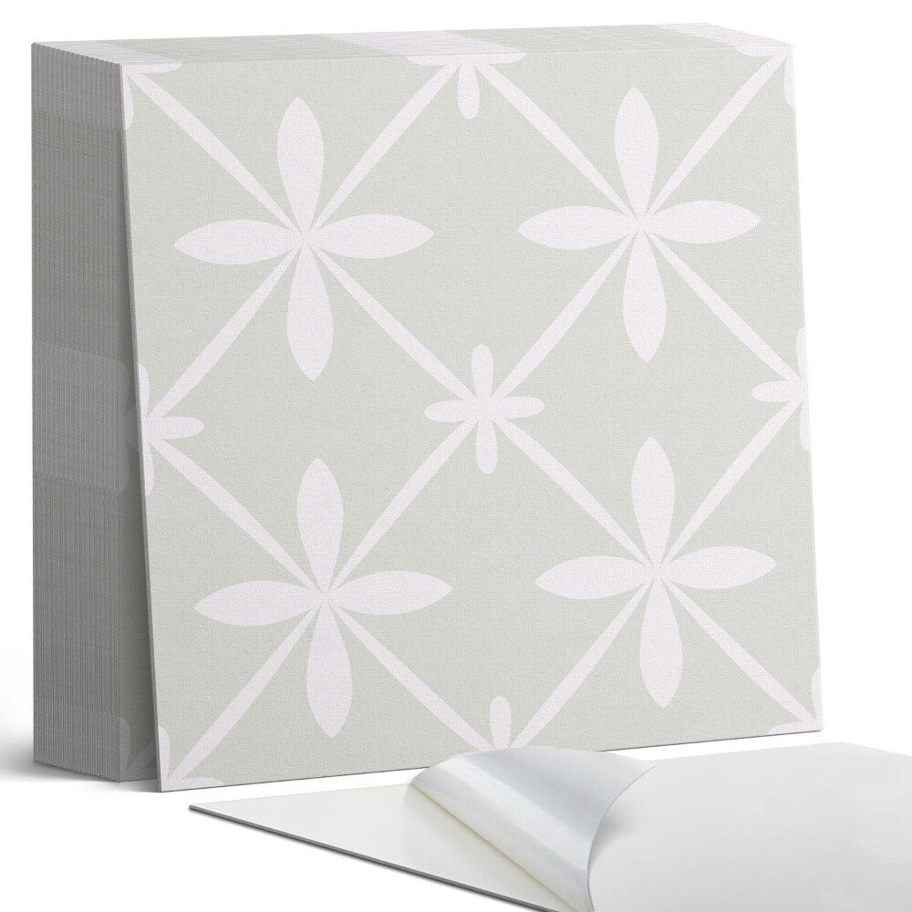 Plăci din PVC autoadezive Motiv floral într-o plasă