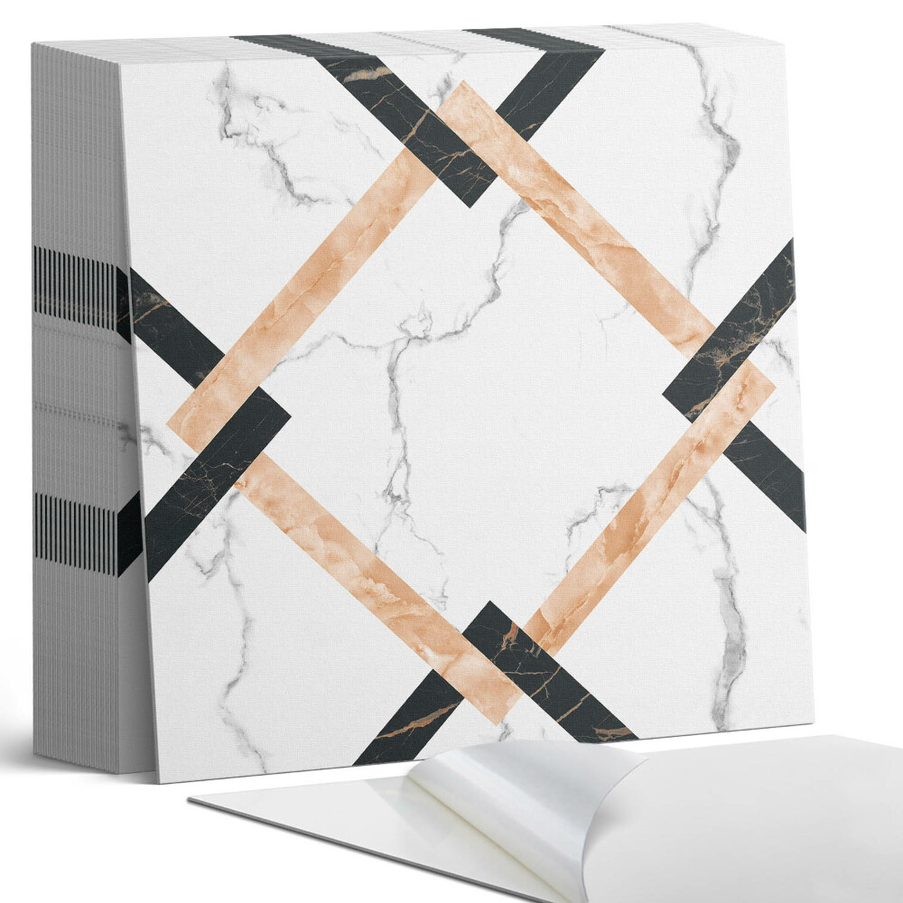 Plăci din PVC autoadezive Motive geometrice moderne din marmură