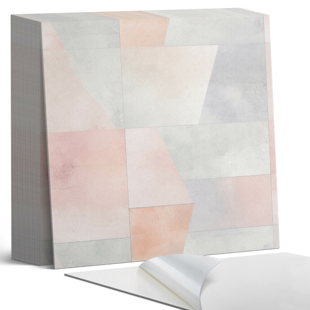 Plăci din PVC autoadezive Geometrie pastelată