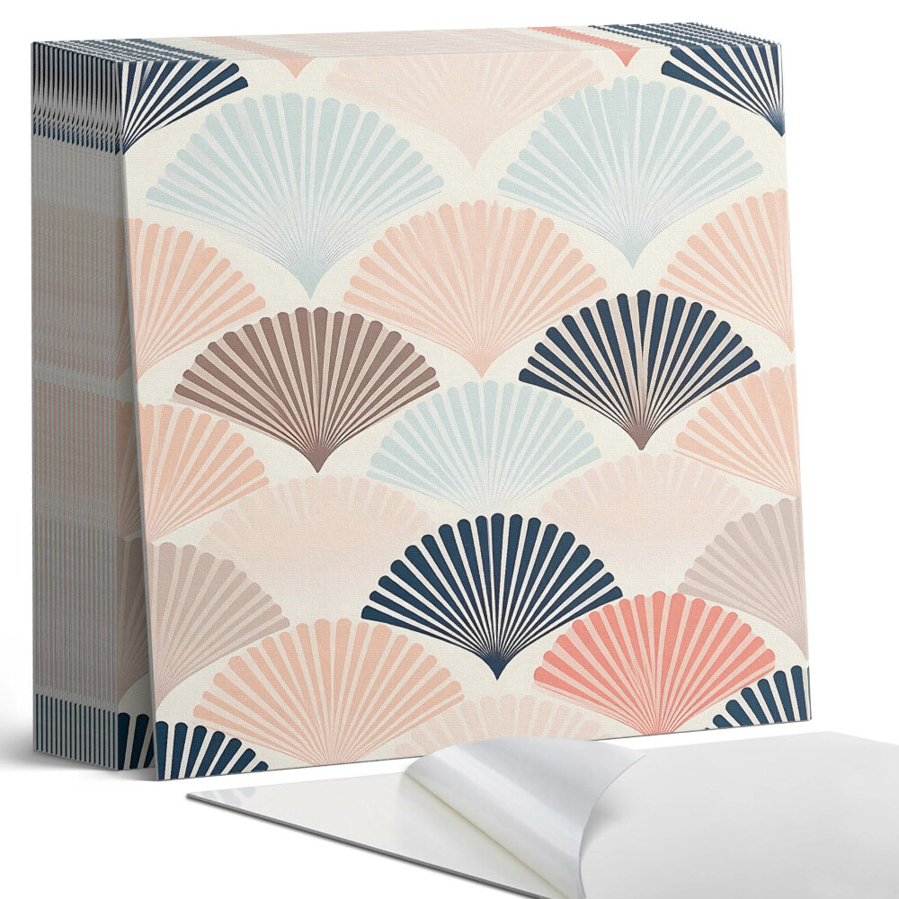 Plăci de vinil autoadezive Valuri cu motiv de evantai