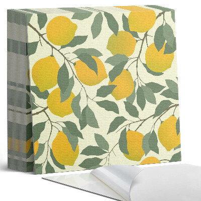 Plăcile de vinil Grafică cu plante de lămâi