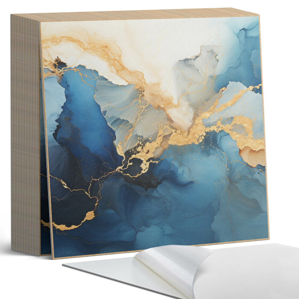 Plăcile de vinil Valuri într-un stil abstract