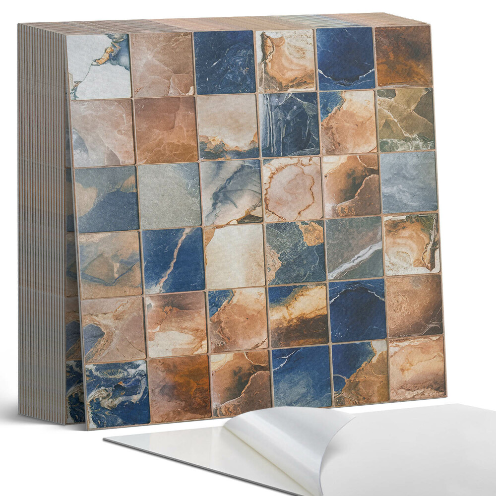 Plăci de vinil autoadezive Modele de piatră într-o compoziție de mozaic