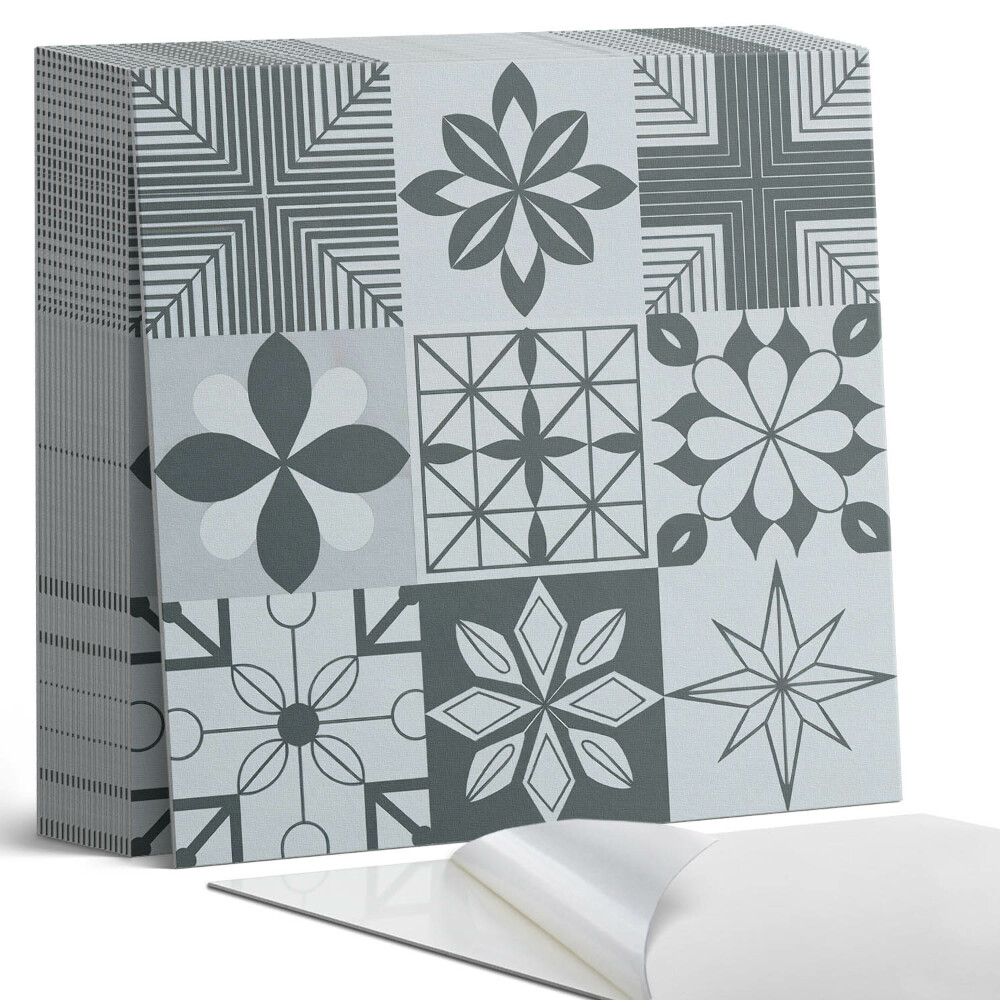 Plăcile de vinil Modele geometrice în stil mozaic