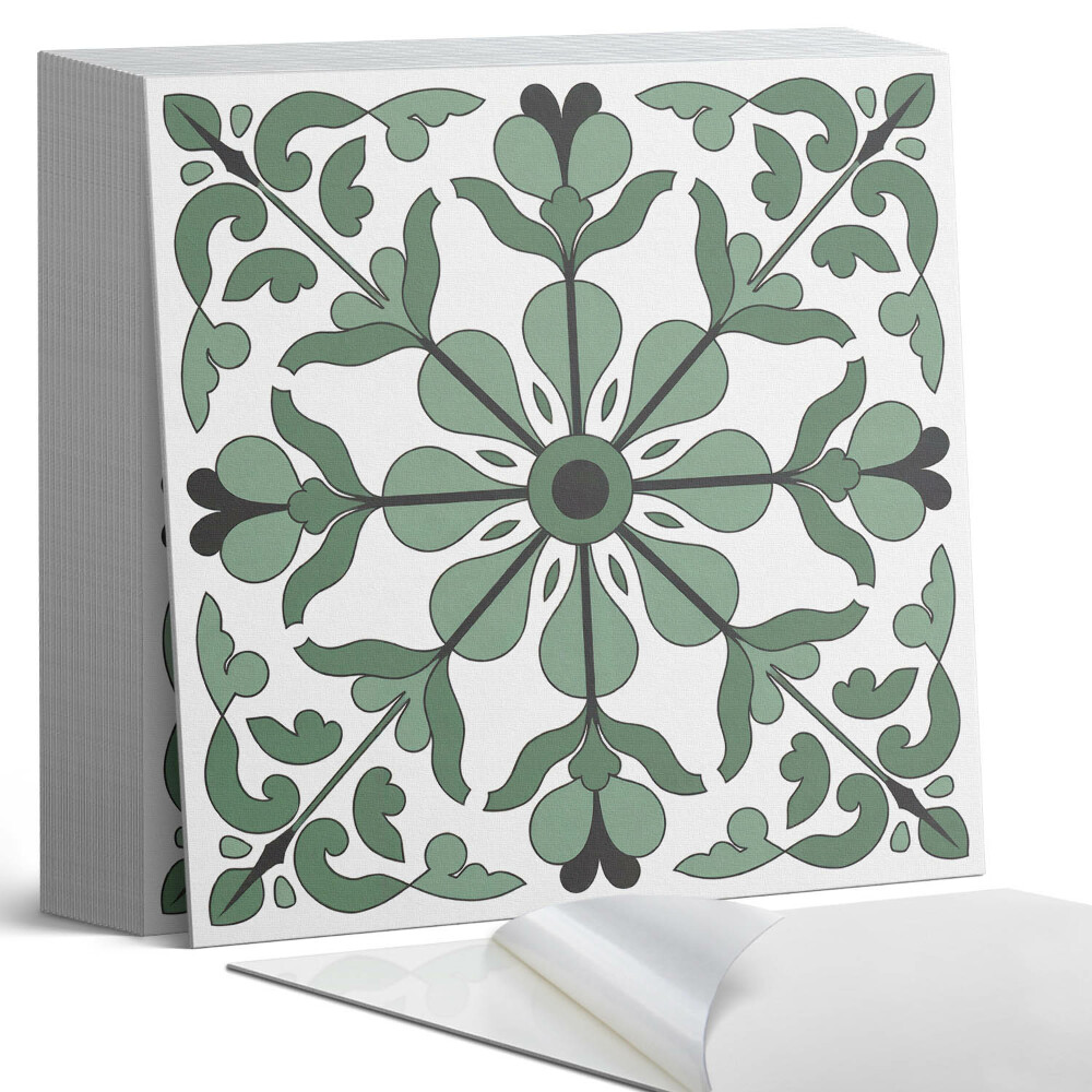 Plăci din PVC autoadezive Simetria plantelor într-un stil armonios