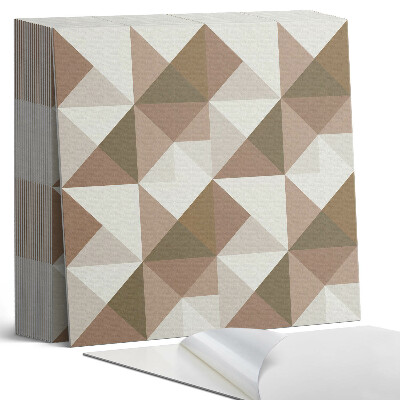 Plăcile de vinil Geometrie triunghiulară într-un stil modern