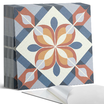 Plăci de vinil autoadezive Motiv floral în stil geometric