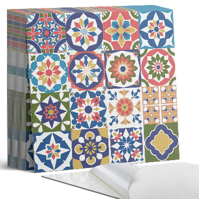 Plăci din PVC autoadezive Pătrate de mozaic în aranjamente atractive