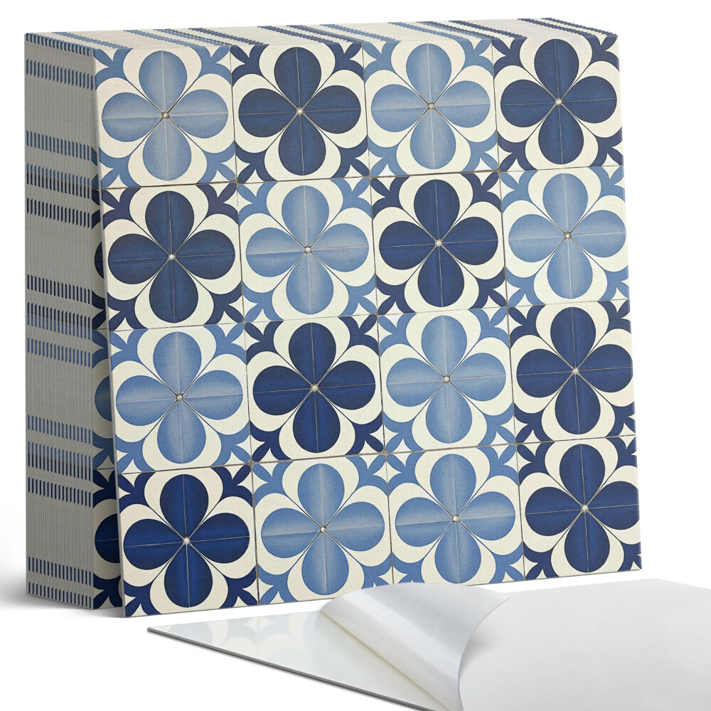 Plăcile de vinil Forme florale în geometrie