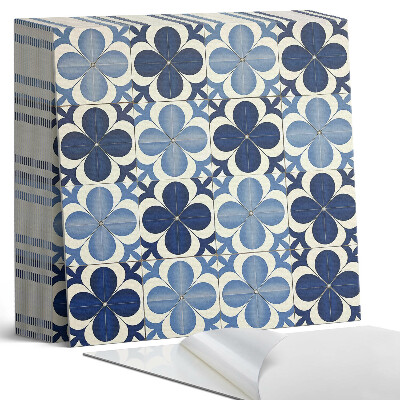 Plăcile de vinil Forme florale în geometrie