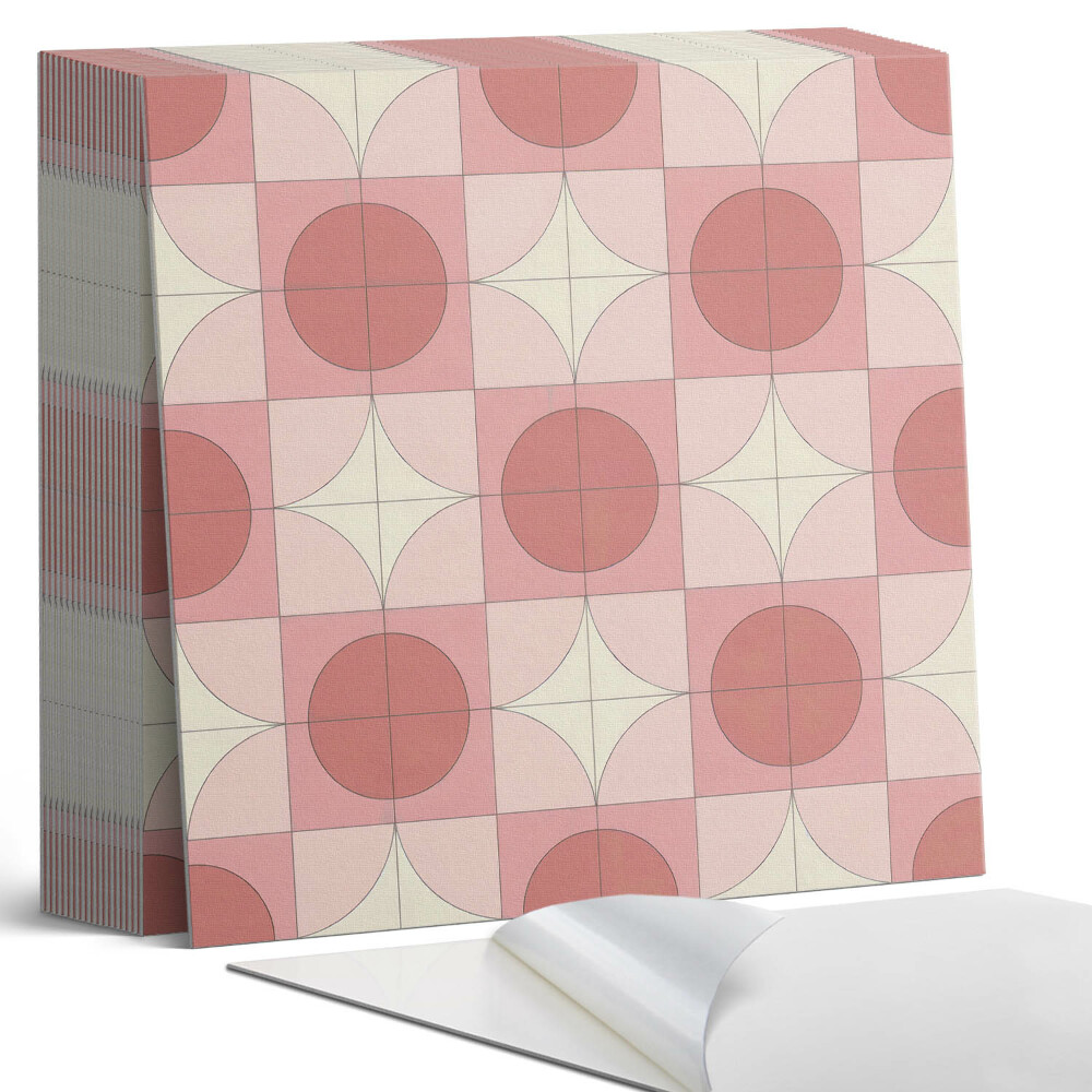 Plăci din PVC autoadezive Cercuri și accente florale