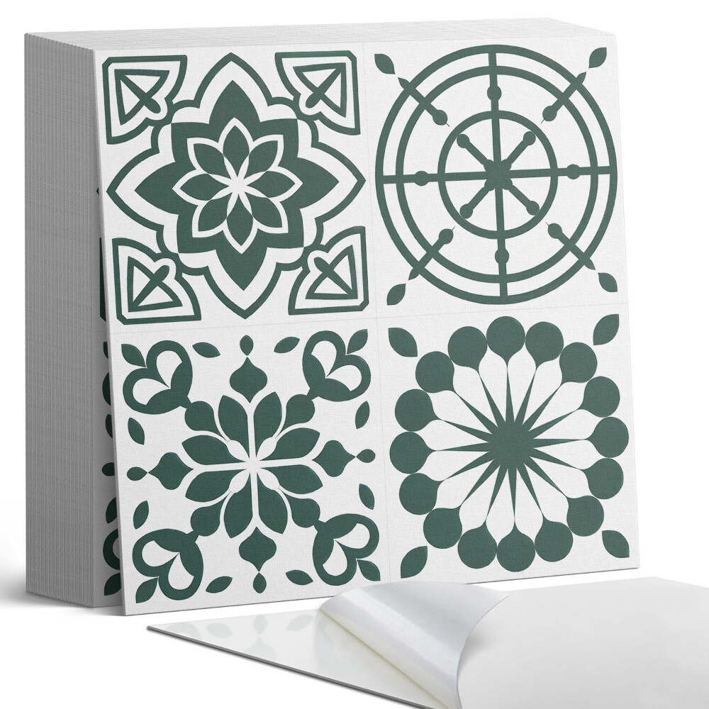 Plăcile de vinil Model floral-geometric