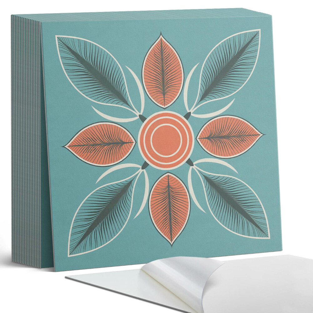 Plăci din PVC autoadezive Motiv floral cu frunze verzi