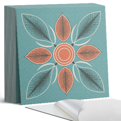 Plăci din PVC autoadezive Motiv floral cu frunze verzi