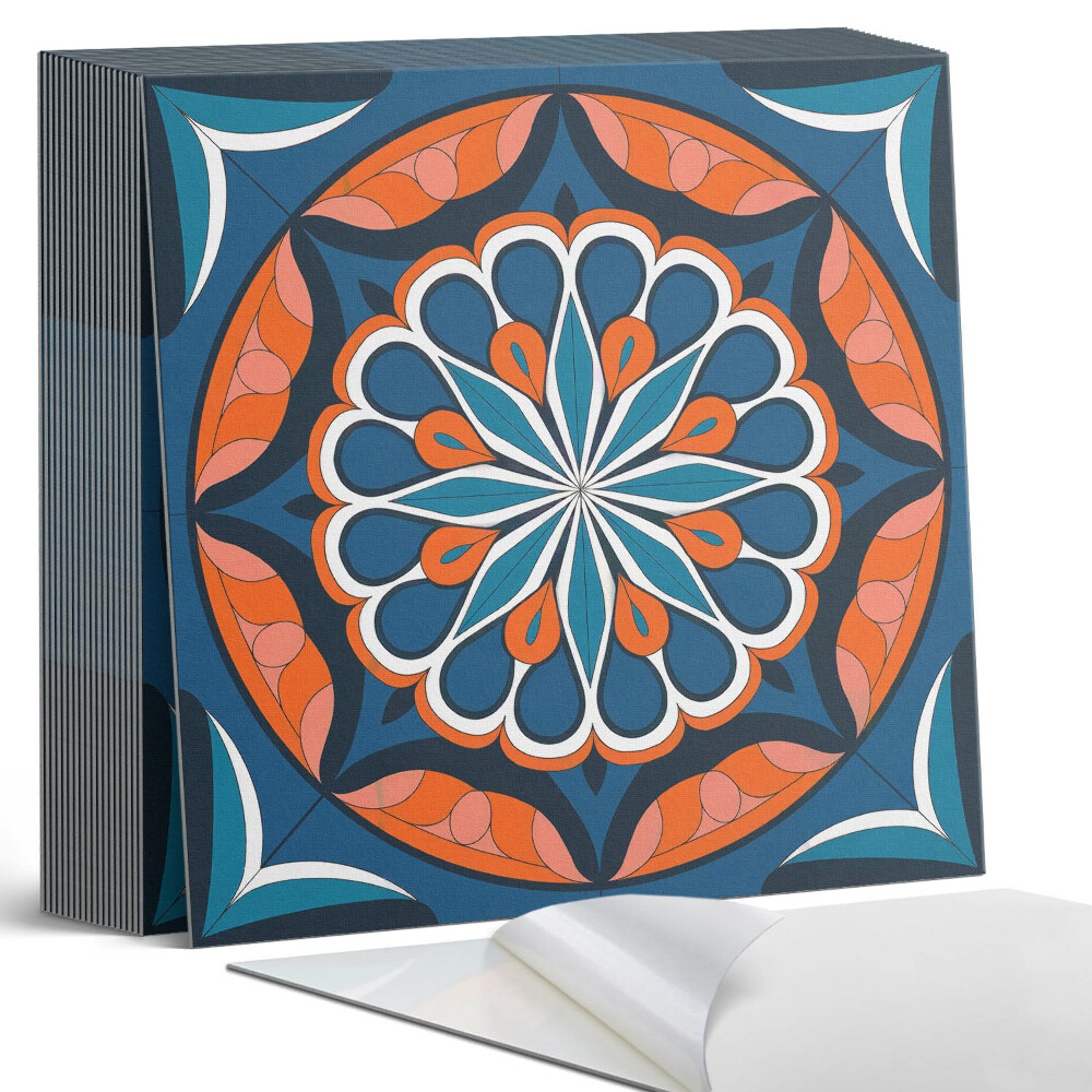 Plăcile de vinil Mandala cu model de frunze