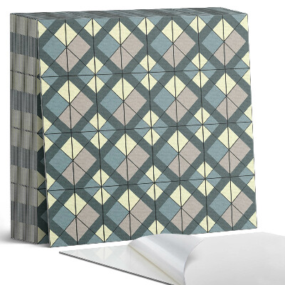 Plăci din PVC autoadezive Model geometric în carouri