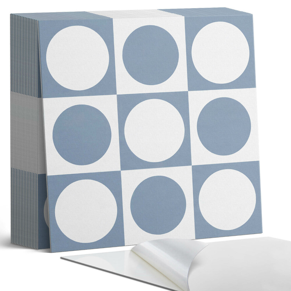 Plăci de vinil autoadezive Modele circulare într-o compoziție de plasă