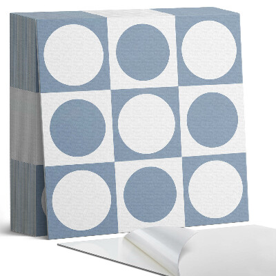 Plăci de vinil autoadezive Modele circulare într-o compoziție de plasă