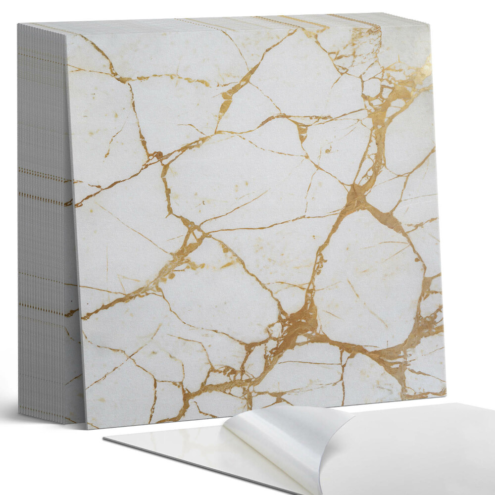 Plăci din PVC autoadezive Marmură elegantă cu vene subtile