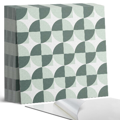 Plăci de vinil autoadezive Cercuri și pătrate în stil geometric