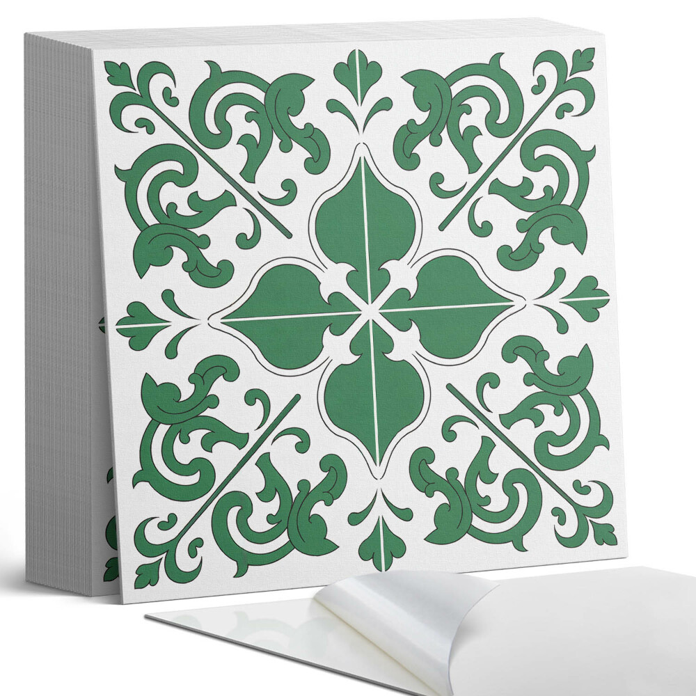 Plăcile de vinil Un motiv vegetal cu detalii decorative