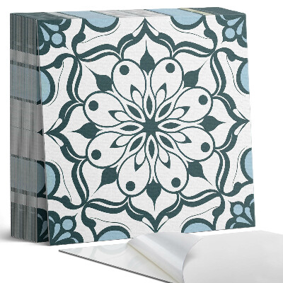 Plăci de vinil autoadezive Mandala florală în culorile naturii