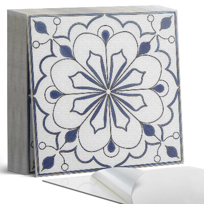 Plăci din PVC autoadezive Motiv floral în stil ceramic