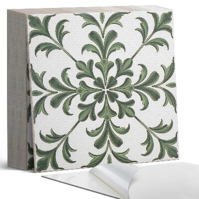 Plăcile de vinil Model vegetal pe ceramică