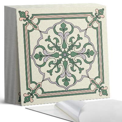 Plăcile de vinil Motiv floral cu detalii decorative