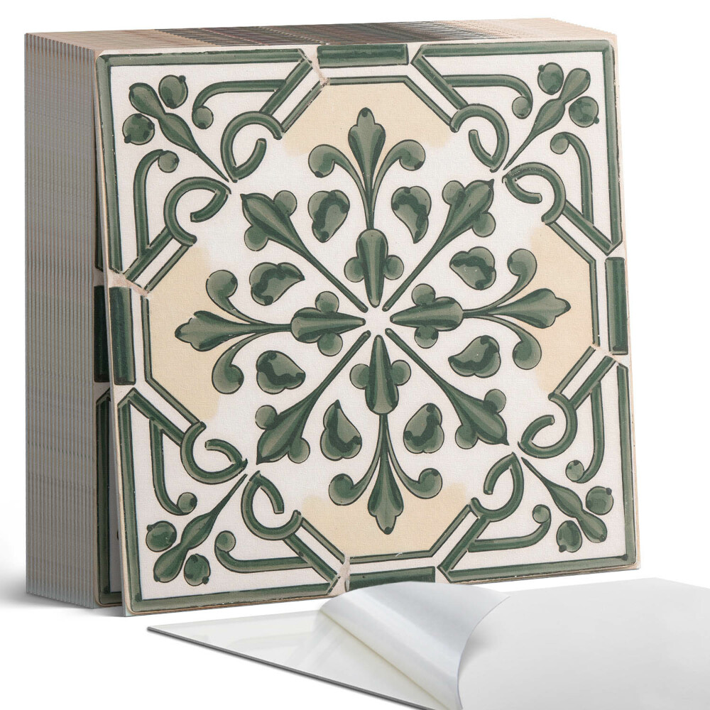 Plăcile de vinil Motiv vegetal pe faianță